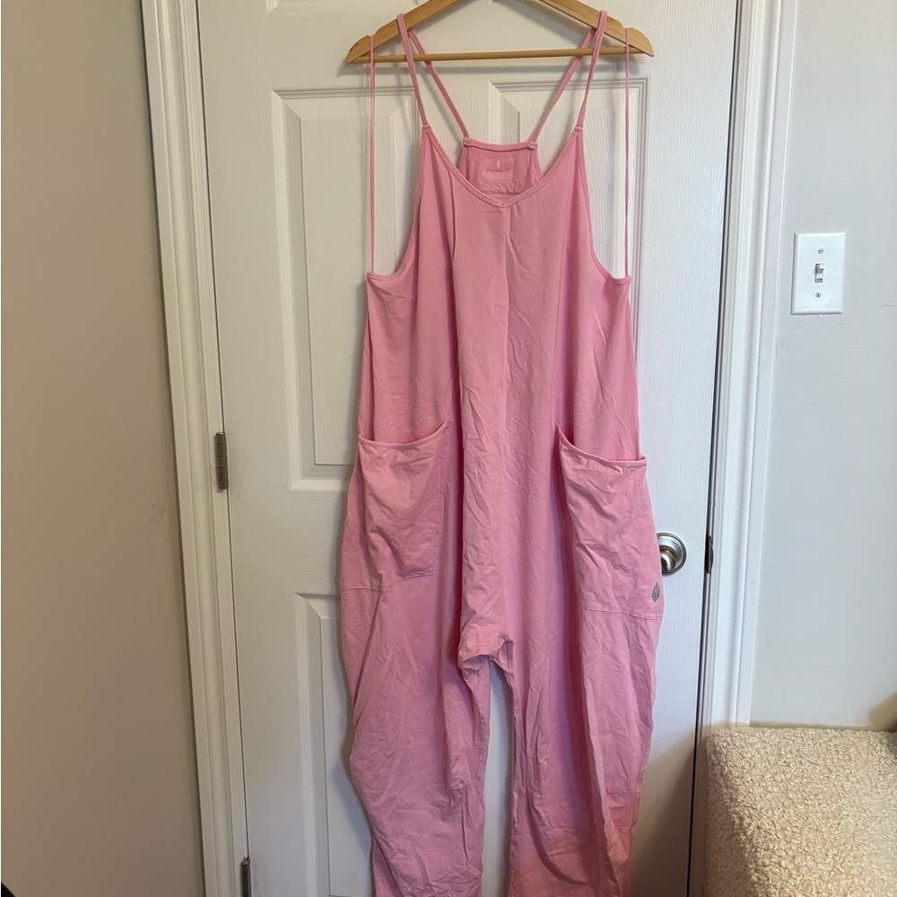FP Movement by Free People Light Pink Jumpsuit
